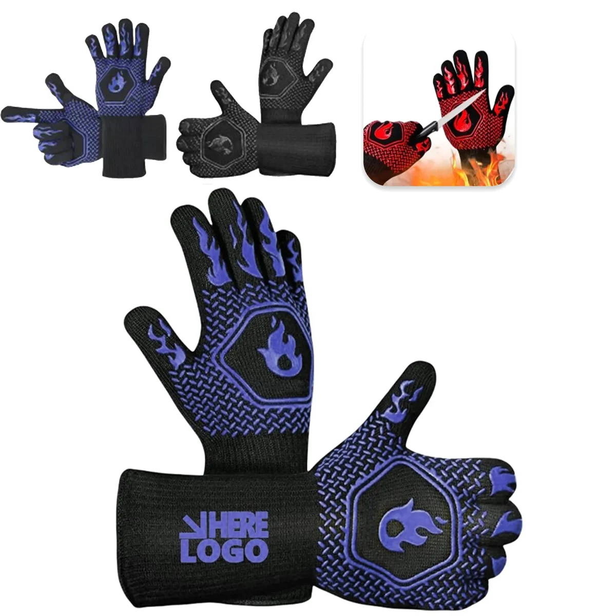 Heat-Resistant Barbecue Grill Gloves 1