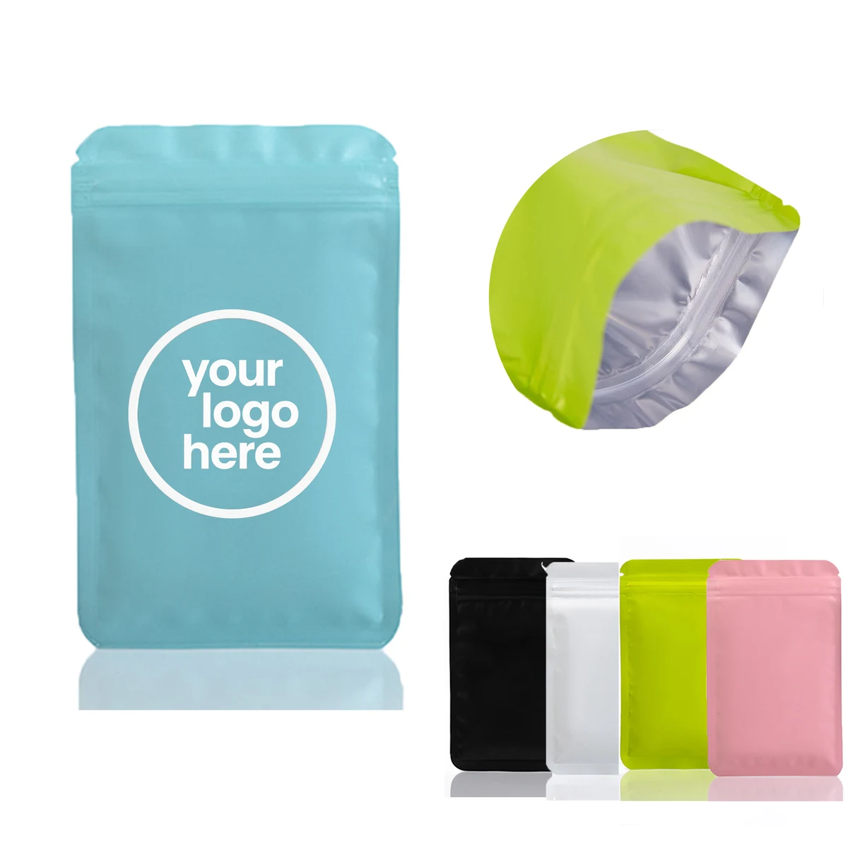 MOQ:1000pcs Custom Matte Storage Pouches 1