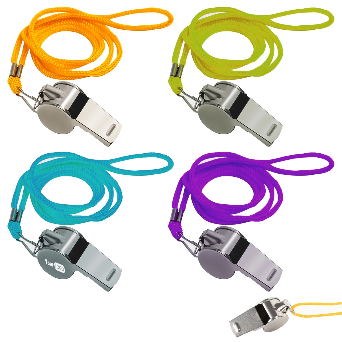 Stainless Steel Customizable Whistle 1