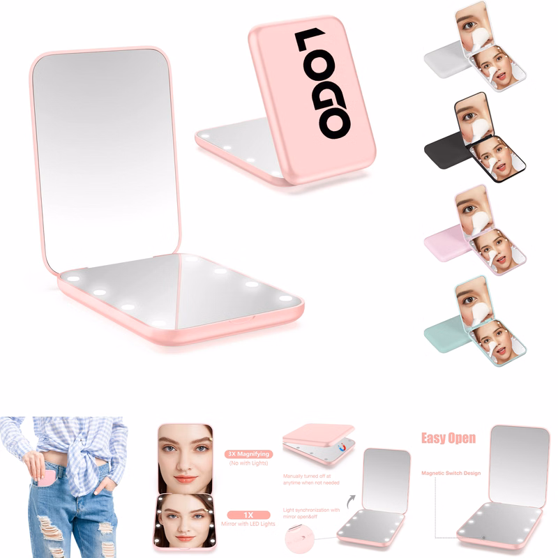 Compact Mirror, Led Pocket Mirror
