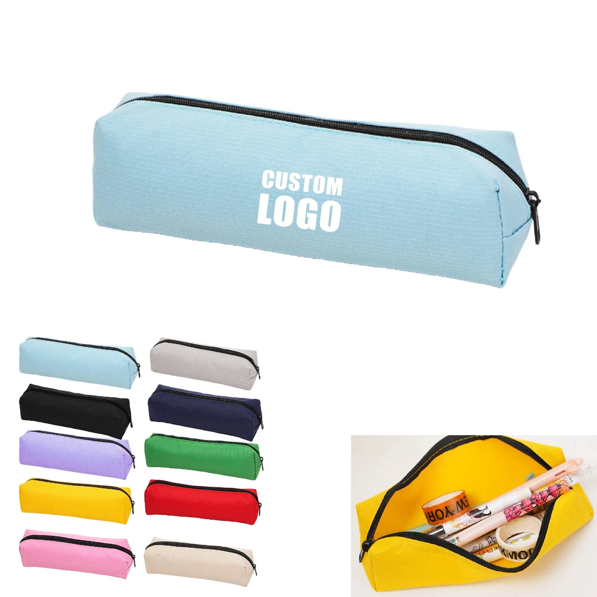 MOQ 10 pcs Zipper Pencil Case 1