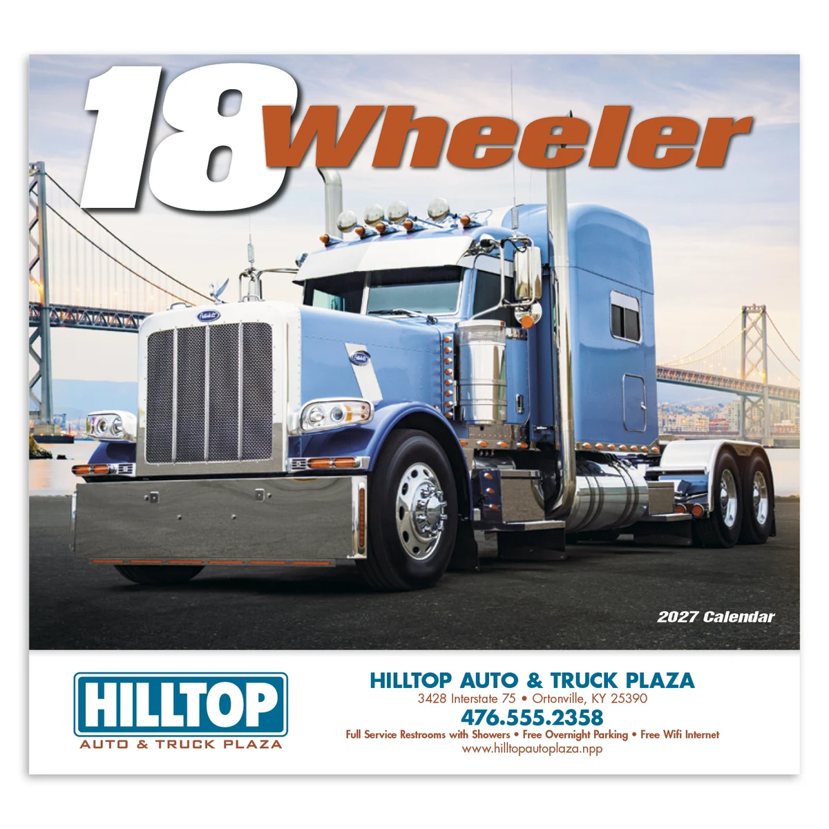 HotLine® Products 18-Wheeler Wall Appointment Calendar - Stapled 1