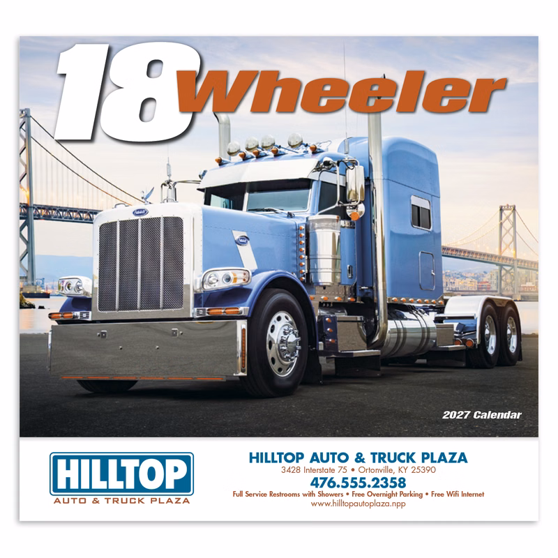 HotLine® Products 18-Wheeler Wall Appointment Calendar - Stapled