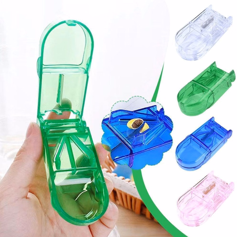 Pill Cutter and Splitter with Dispenser