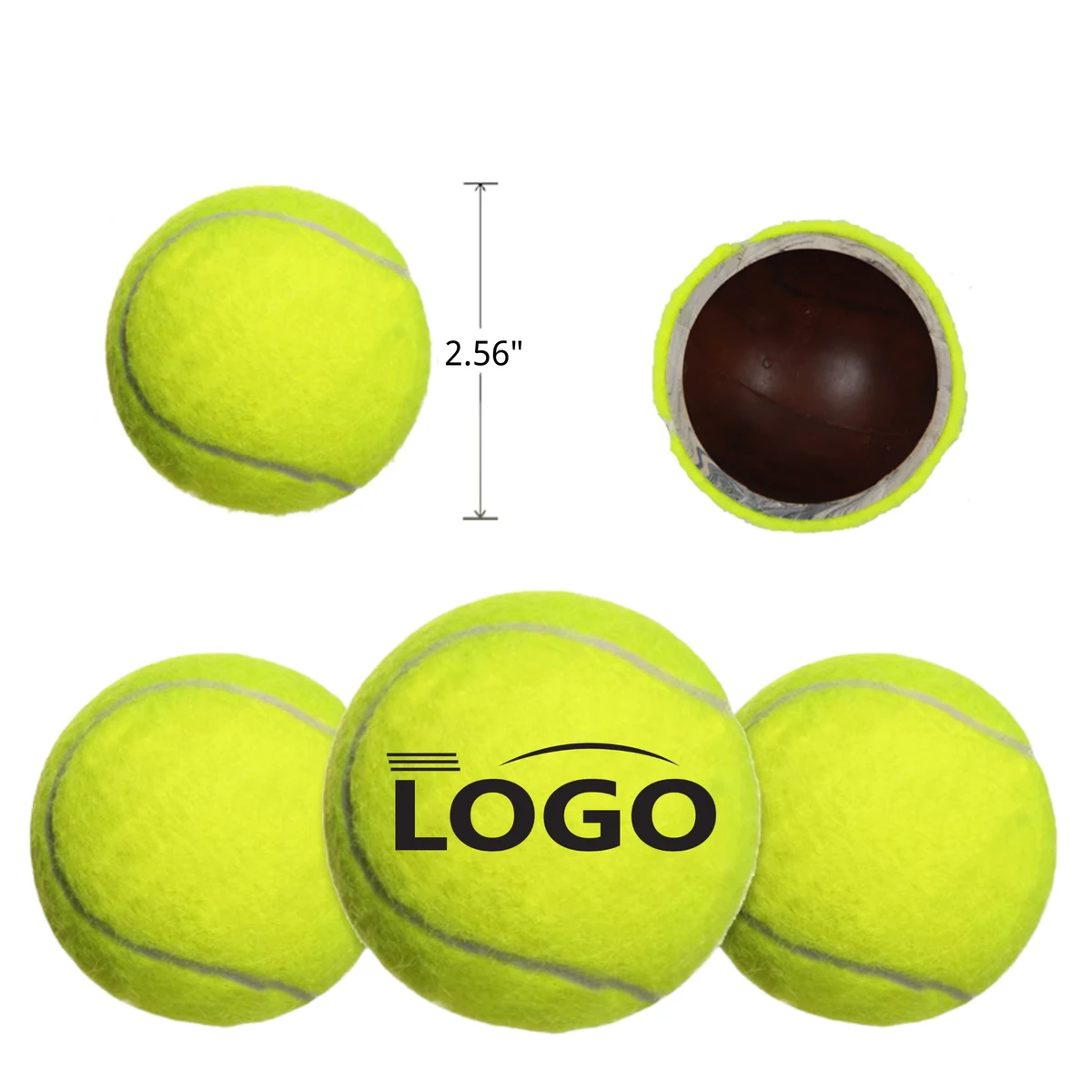 High Elasticity Training Tennis Ball With Custom Logo 1