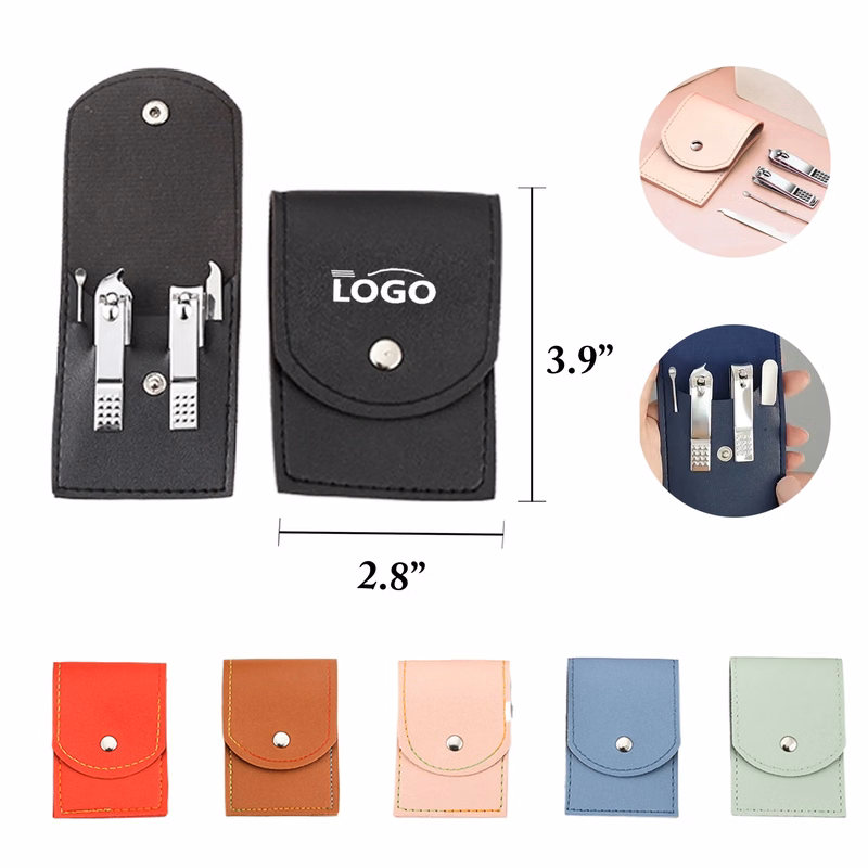 MOQ20 Portable Folding 4 Piece Nail Clipper Set