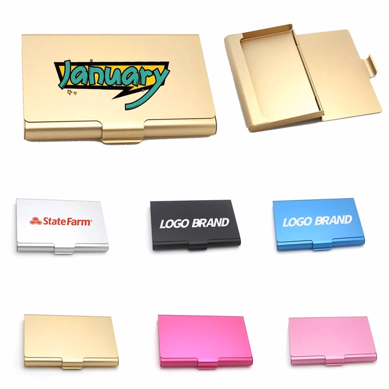 Portable Aluminum Alloy Business Card Holder Case