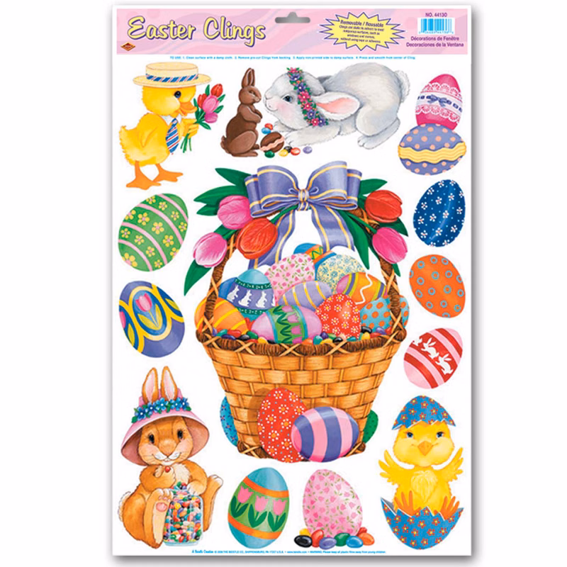 Easter Basket Clings