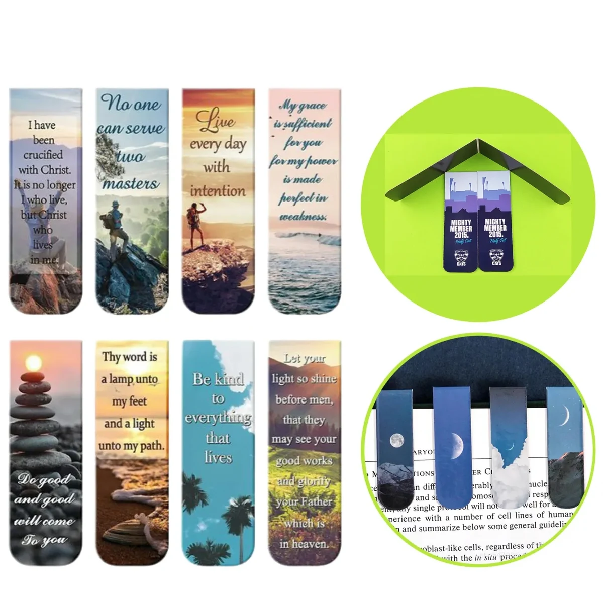 Full Color Magnetic Bookmark Clip Book 1