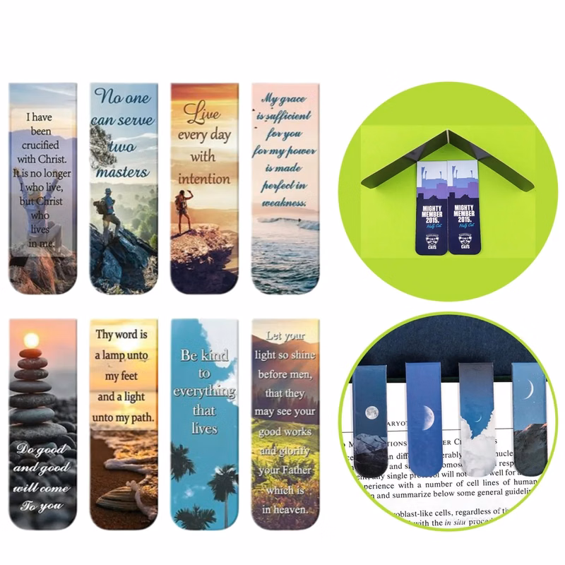 Full Color Magnetic Bookmark Clip Book