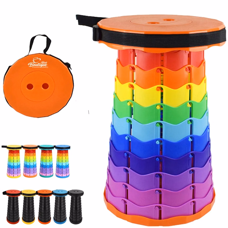 Outdoor Portable Simple Telescopic Folding Stool