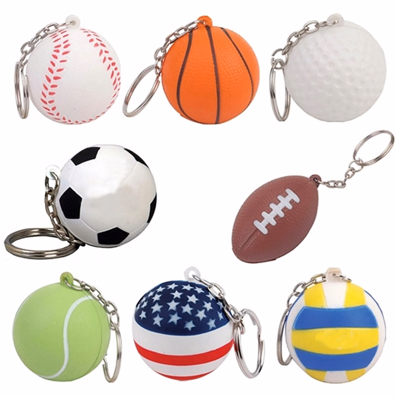 Golf Ball Stress Reliever Key Chain