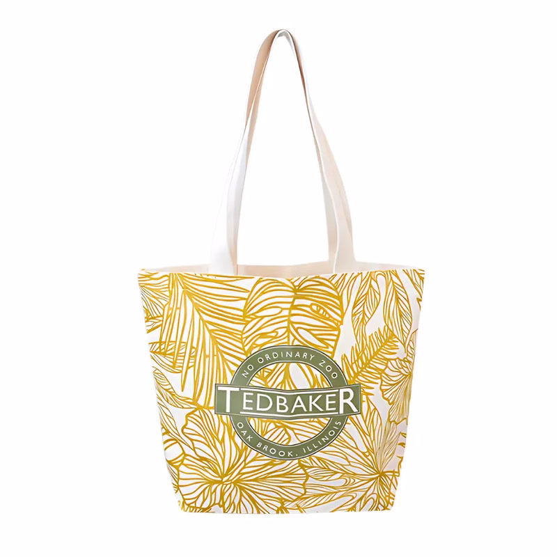 Recycled Canvas Open Tote Bag