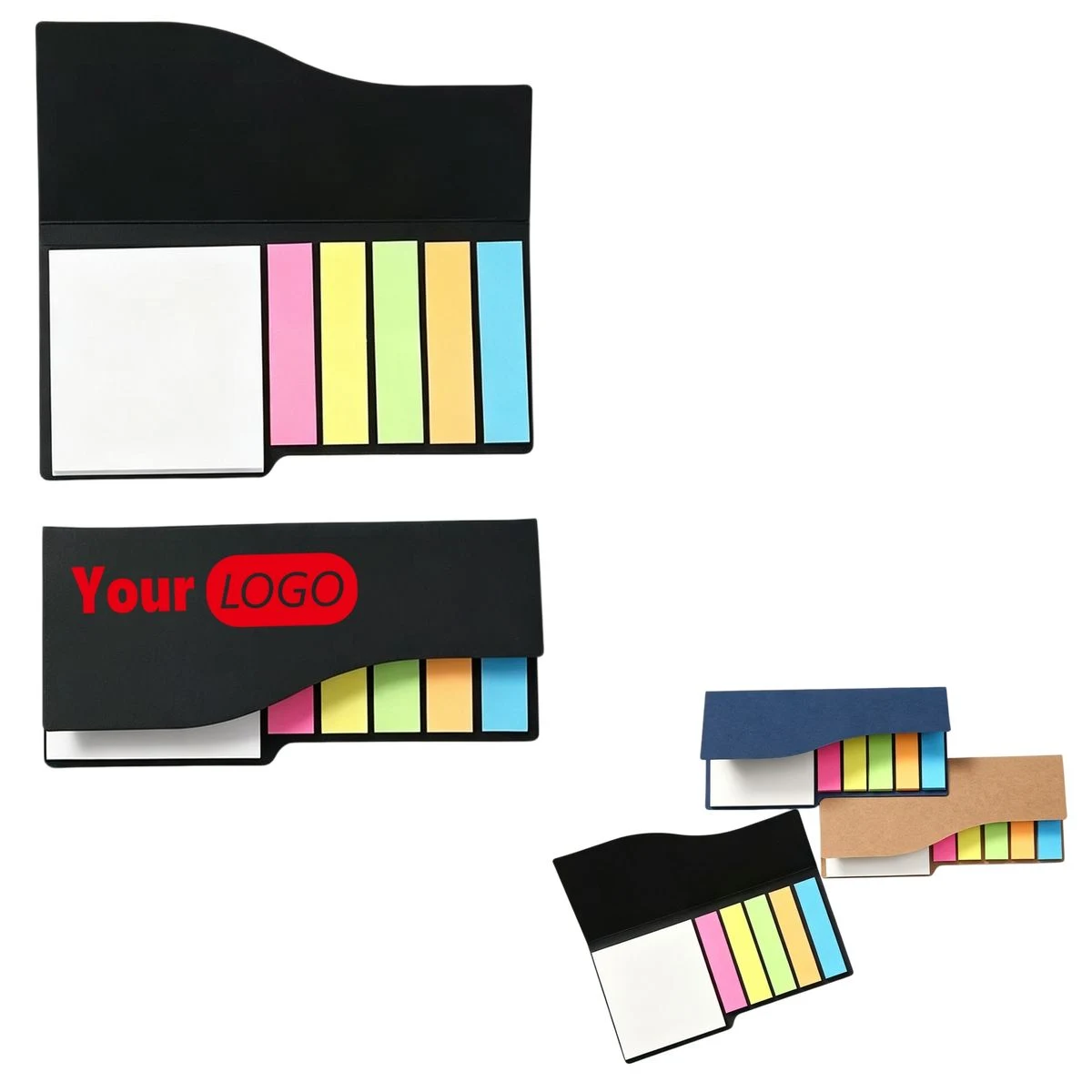 Foldable Cover Self-Stick Memo Book 1