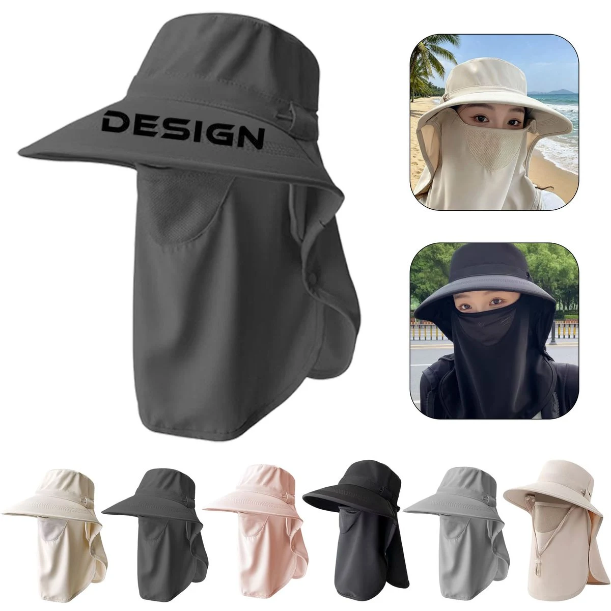 Face-Covering Mask And Sun Hat 1