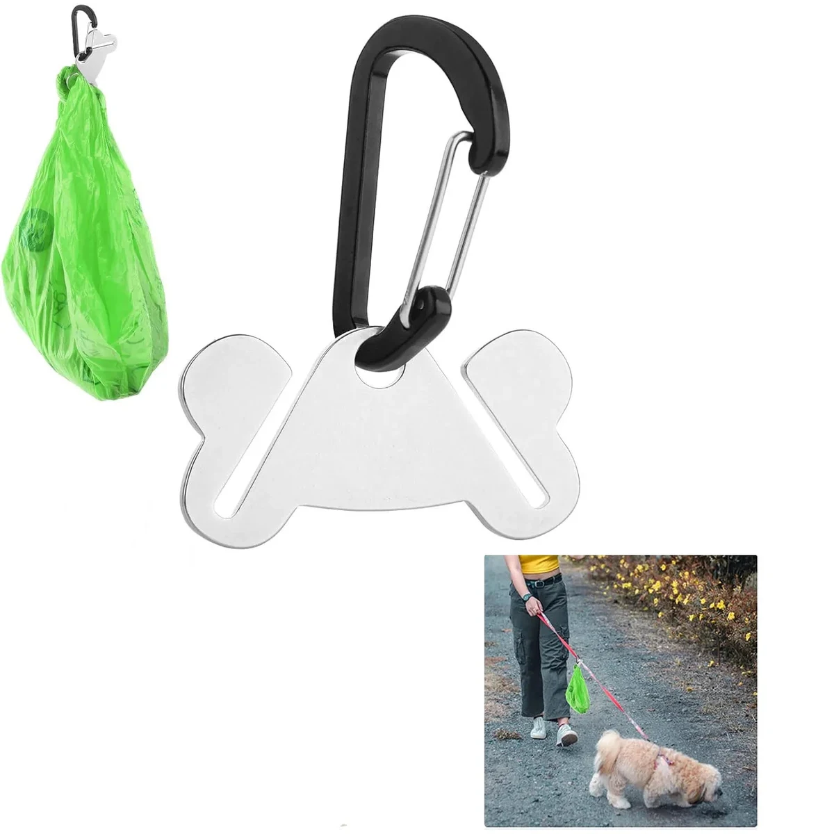Hands Free Dog Poop Bag Carrier 1