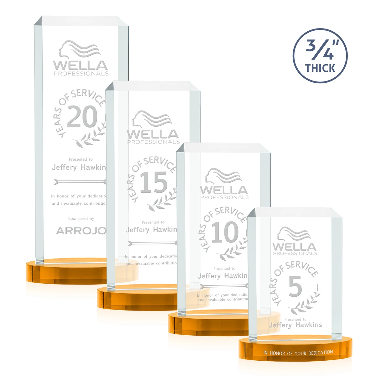 Dalton Award on Alberton Base - Amber 1