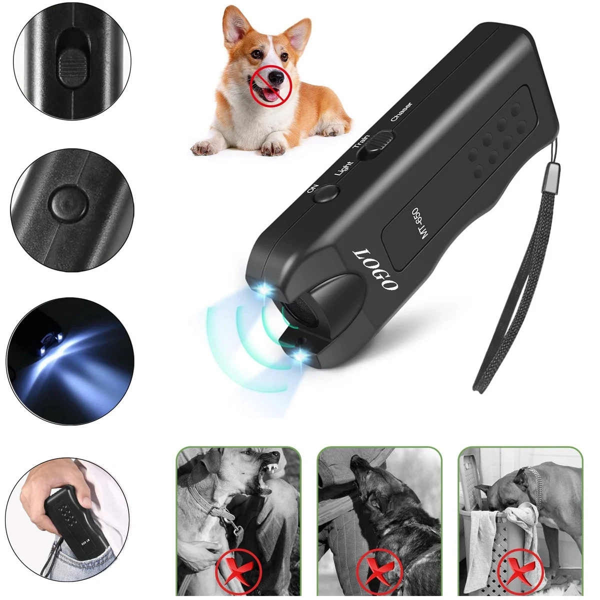 Handheld Ultrasonic Infrared Dog Deterrent Bark Stopper 1