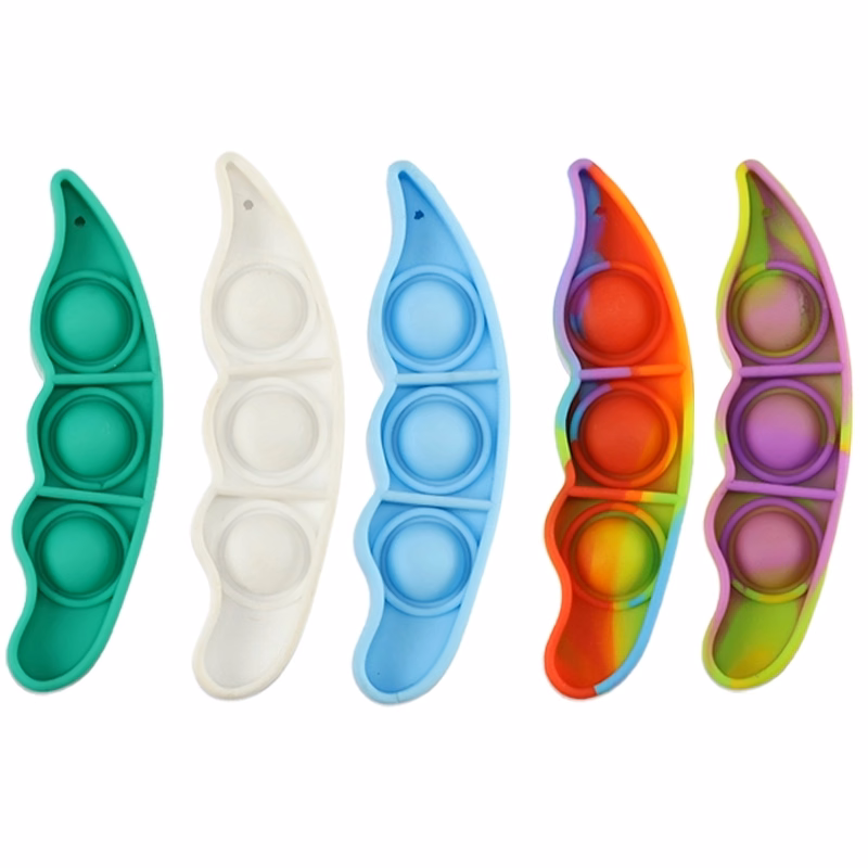 Squeeze Bean Toy Keychain