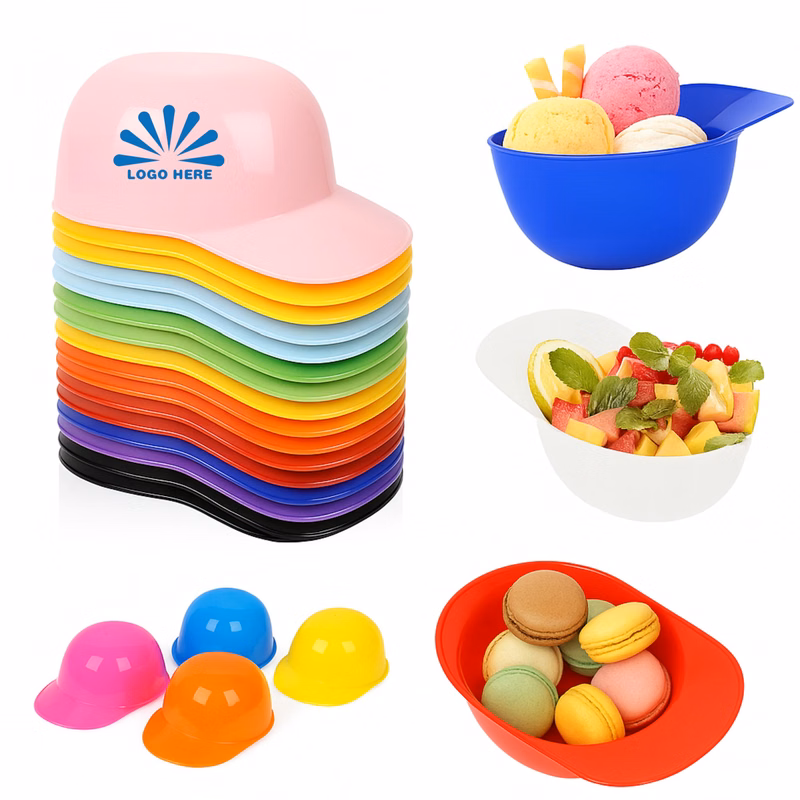 8oz Baseball Helmet Ice Cream Bowls