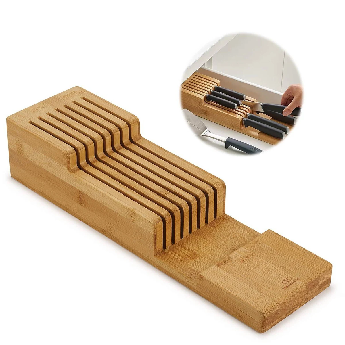 Bamboo Knife Organizer 1