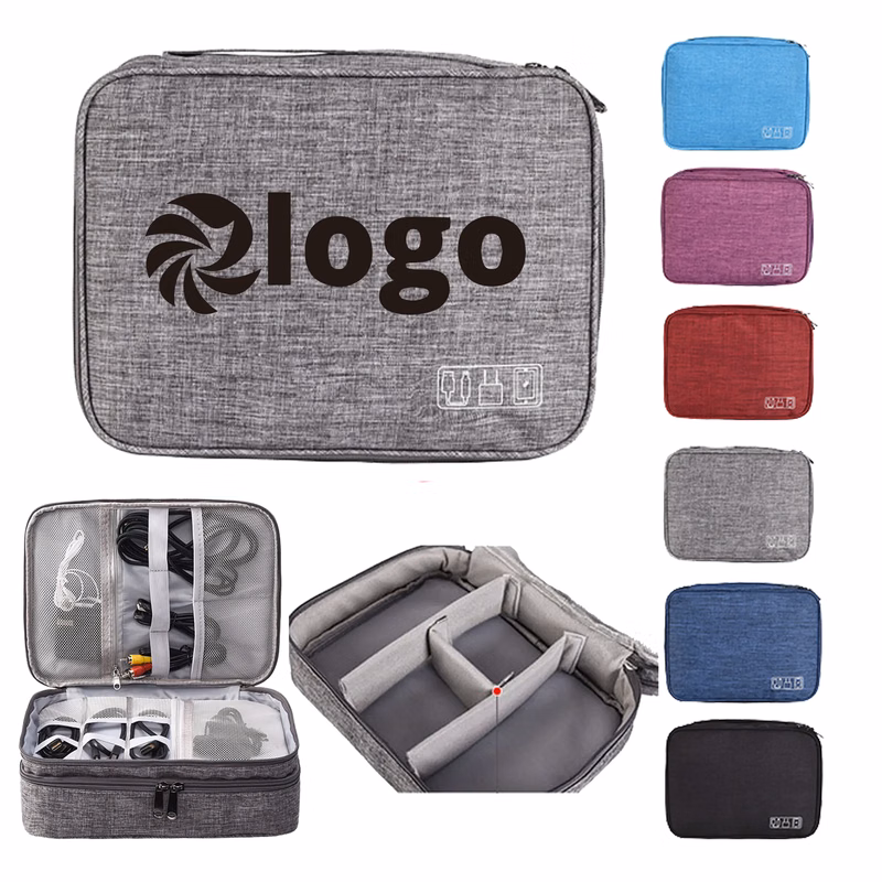 Three Layer Data Cable Storage Bag