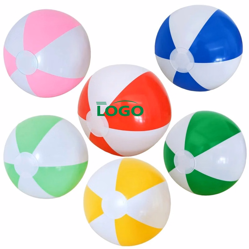 Two-Tone Inflatable Beach Ball, PVC 16"