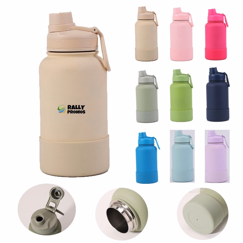 32oz Insulated Stainless Steel Tumbler Bottle Silicone Bottom
