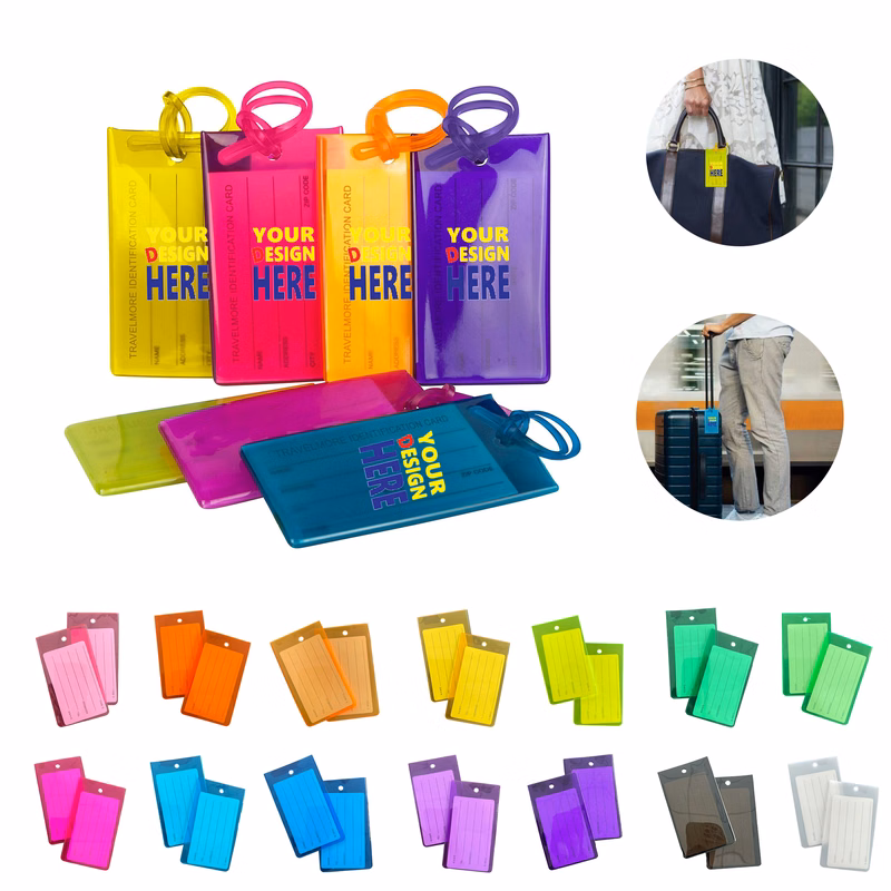 PVC Luggage Tag Baggage Identification Hanging Label