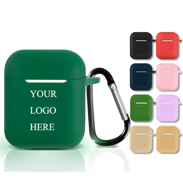 Ultra-Thin Silicone Wireless Earphones Case With Carabiner 1