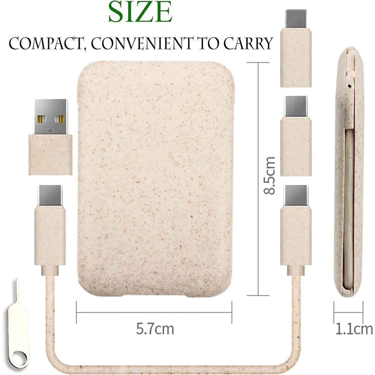 Wheat Straw USB Adapter Kit 1