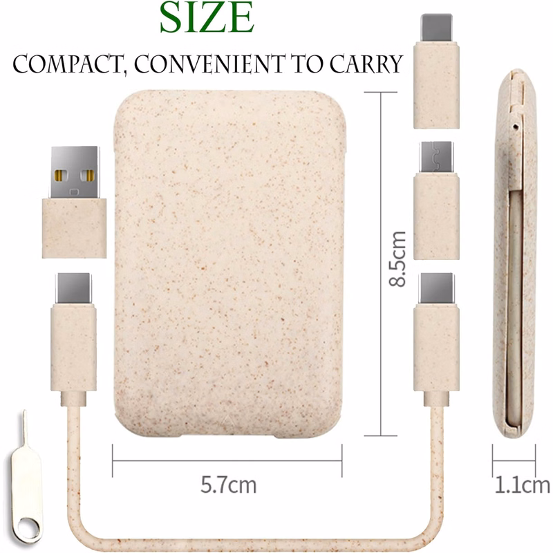 Wheat Straw USB Adapter Kit