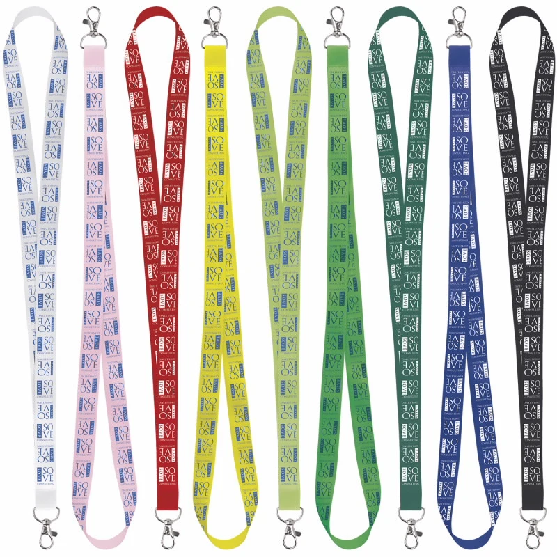 Universal Source® 3/4" Satin Screen Print Lanyard 1
