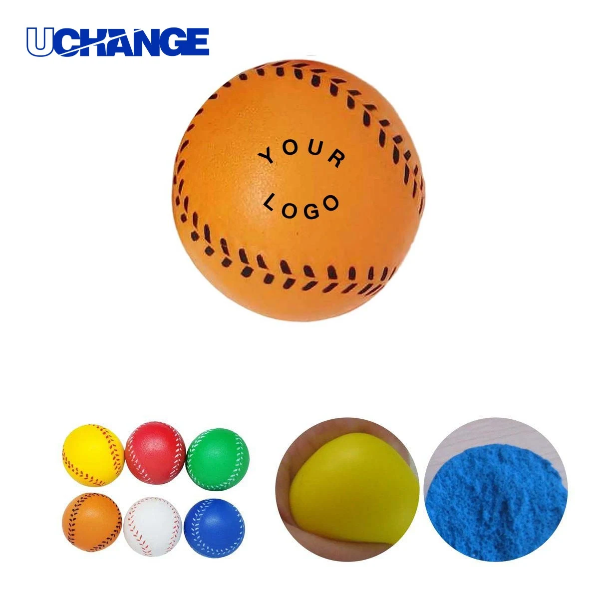 Durable PU Foam Baseball Squeeze Toy Ball 1
