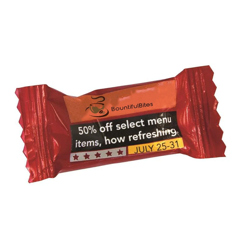 4 Color Process Jumbo Wrapped Peppermints 1