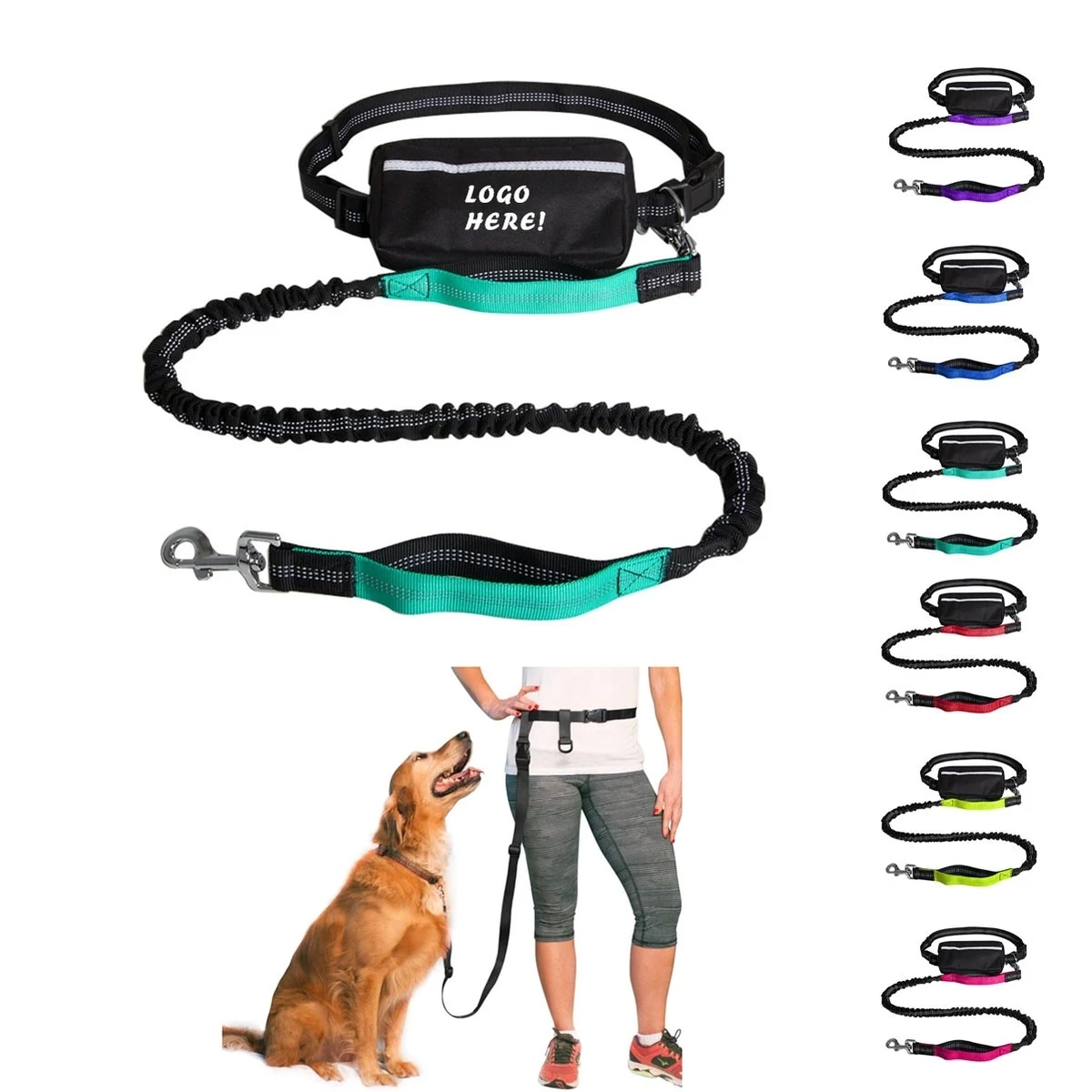 Hands-free Dog Leash Sports Fanny Pack / Waist Bag 1