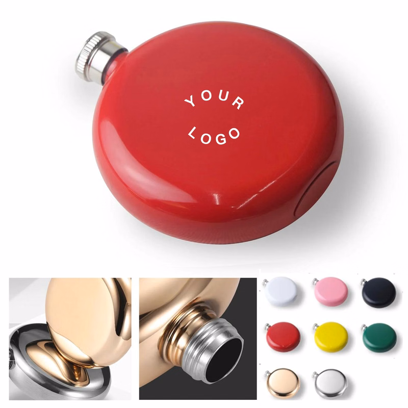 Durable Stainless Steel 5oz Hip Flask with Screw Lid