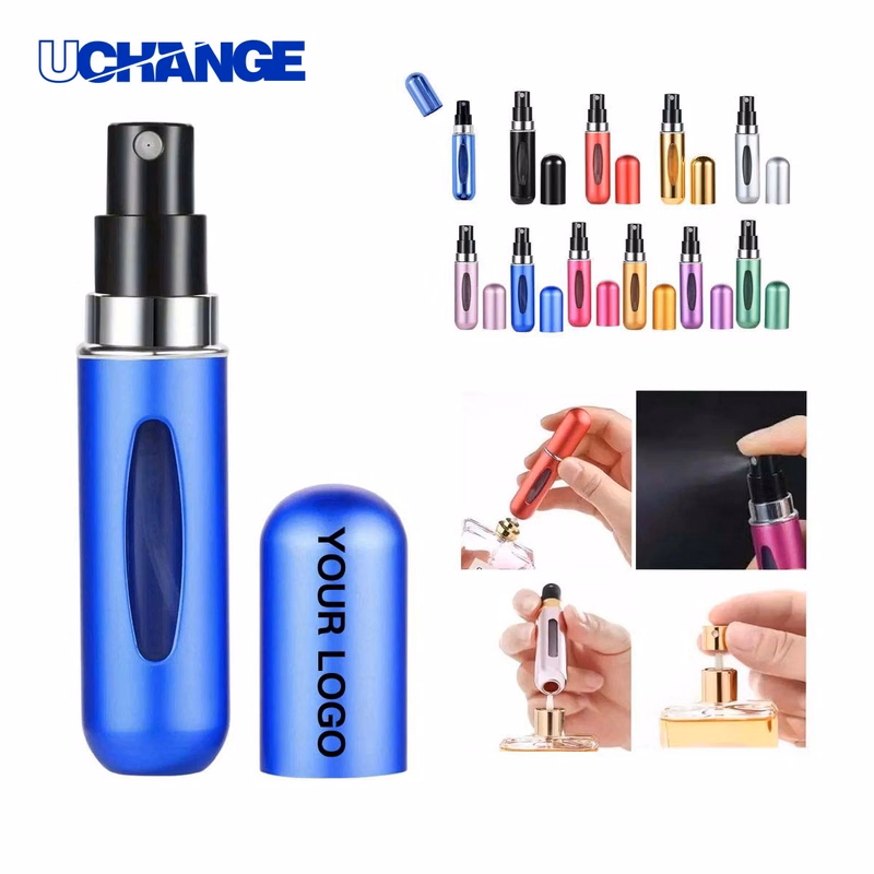 Perfume Atomizer Bottle Dispenser Refillable with Metal Shell