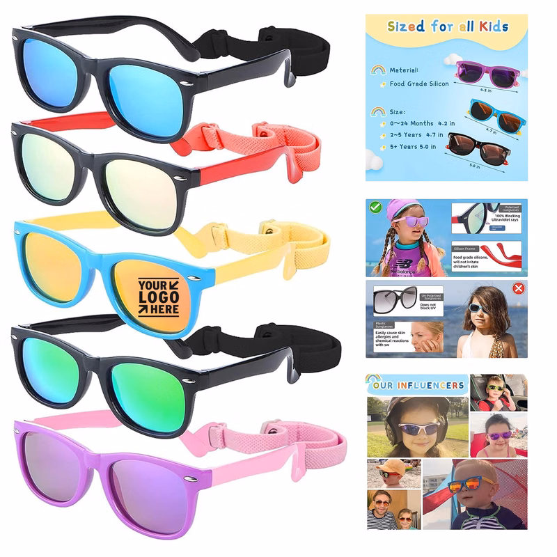 Kids Boys Girls Silicon Unbreakable Polarized UV Protected Sports Toddler Sunglass