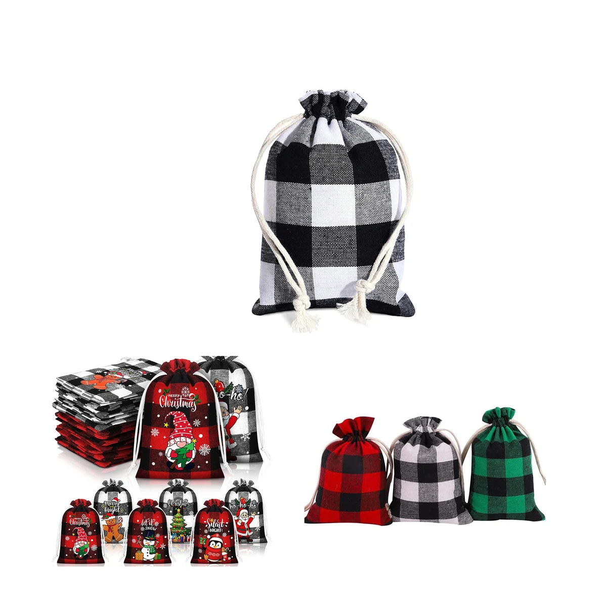 Christmas Drawstring Candy Bag 1