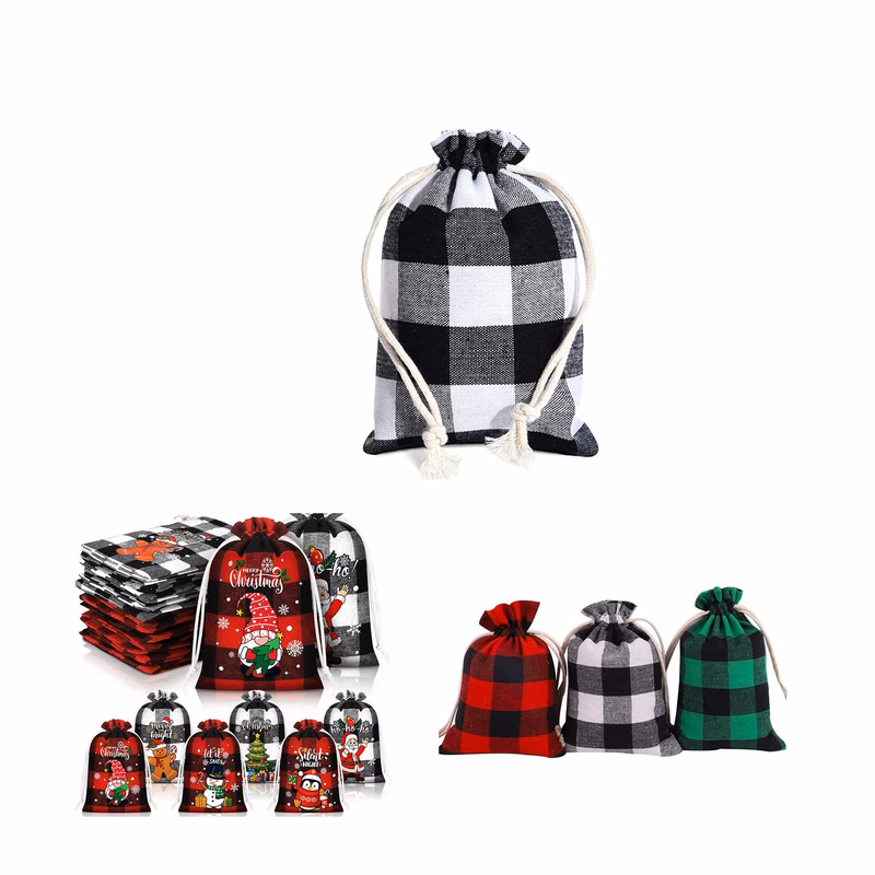 Christmas Drawstring Candy Bag