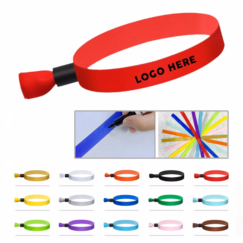 Colorful event wristbands