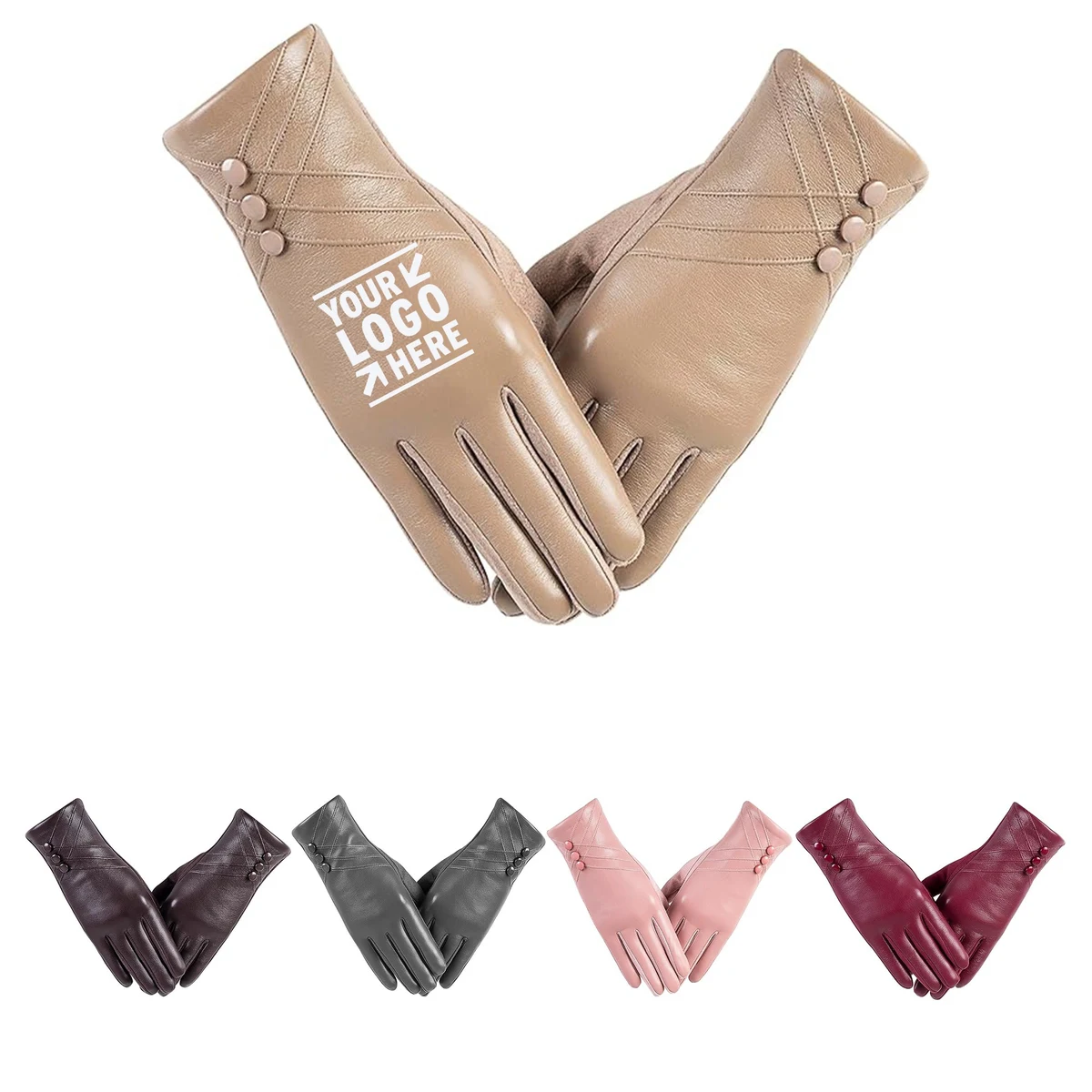 Winter Leather Gloves for Women 1