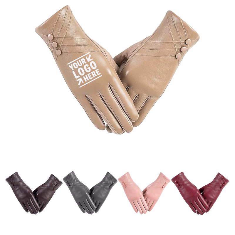 Winter Leather Gloves for Women