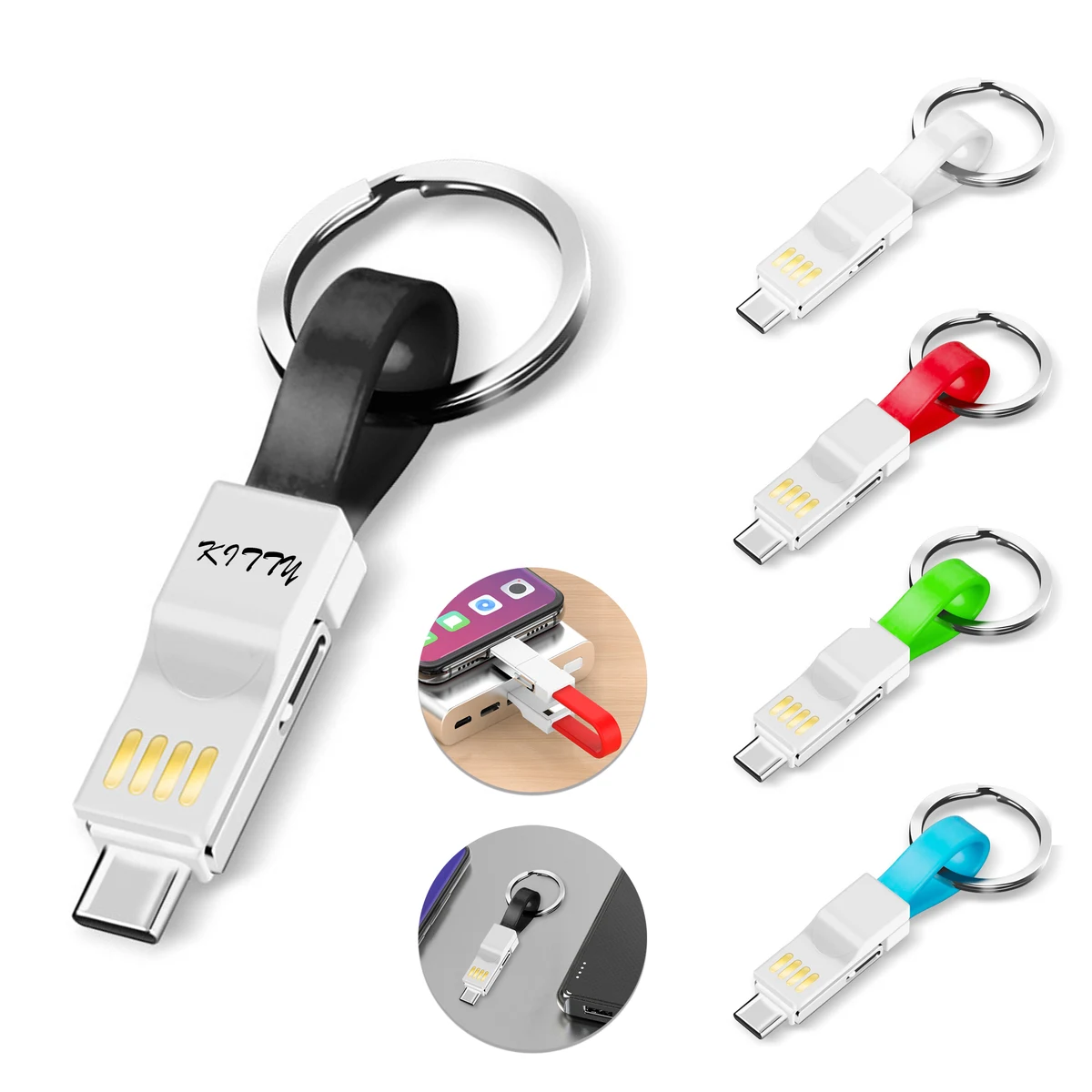 3-in-1 Magnetic Charging Cable Keychain 1