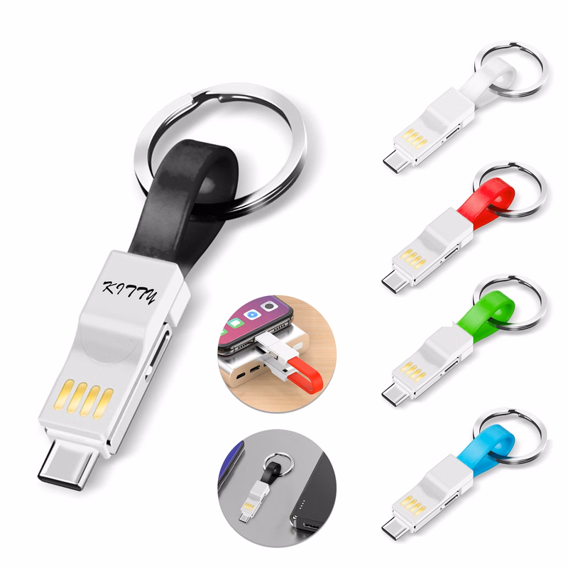 3-in-1 Magnetic Charging Cable Keychain
