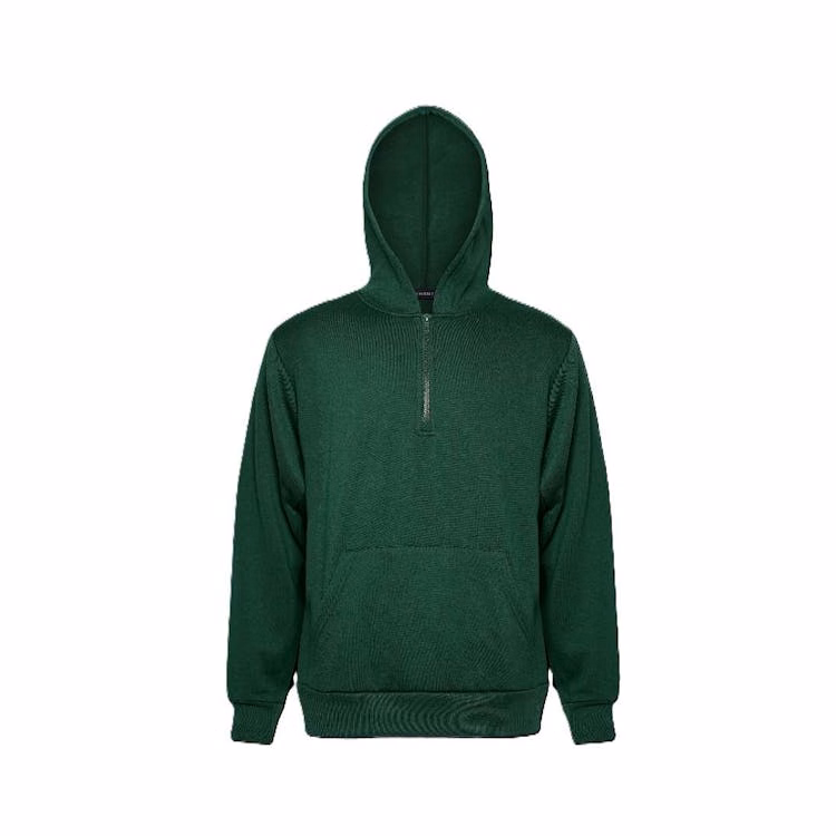 Men's Fleece Quarter Zip Pullovers - Size 2XL Forest Green