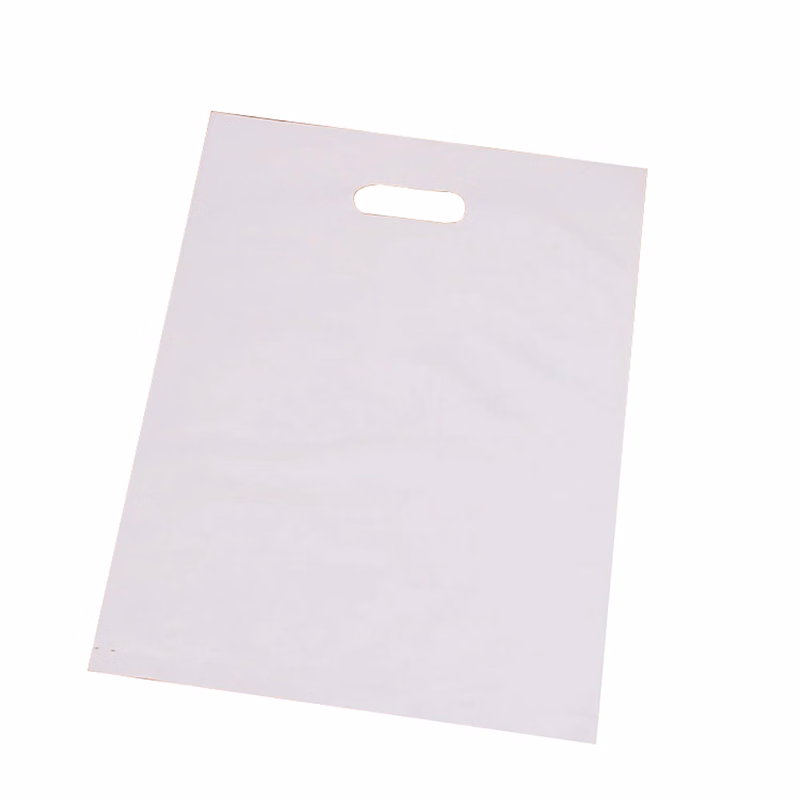 9 7/8" x 13 3/4" Die Cut Plastic Shopping Bags