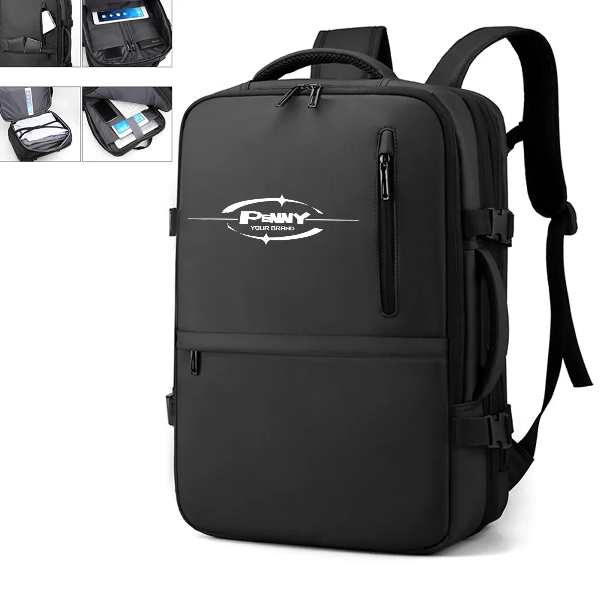 Expandable Business Travel Laptop Backpack Carry-on Bag 1