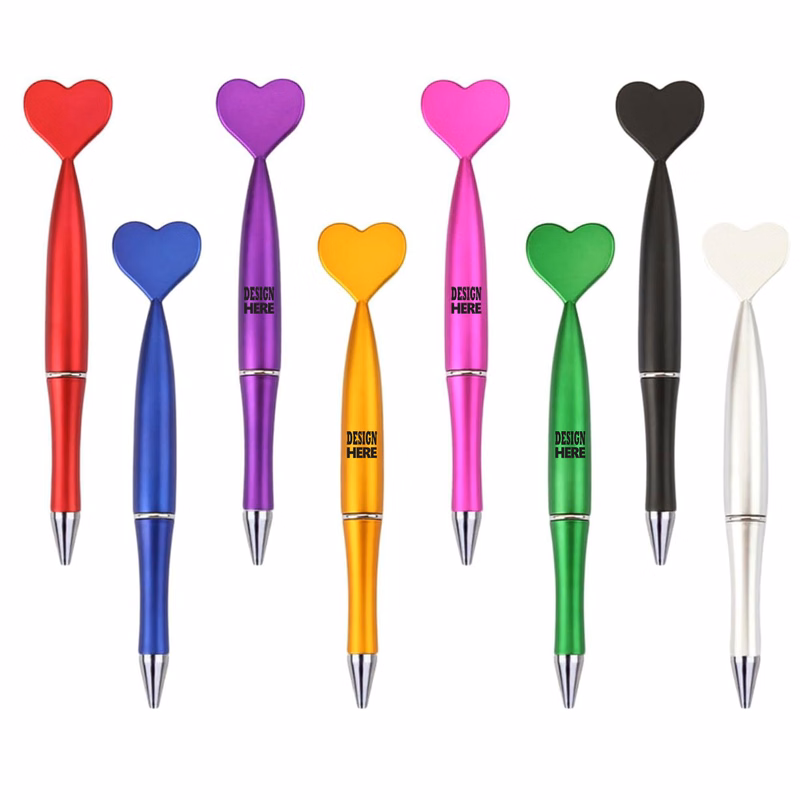 Colored Gift Heart-Shaped Ballpoint Pen